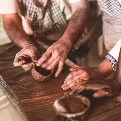 Gain a comprehensive introduction to clay types, pottery techniques, natural dyes, and the glazing and firing processes.
